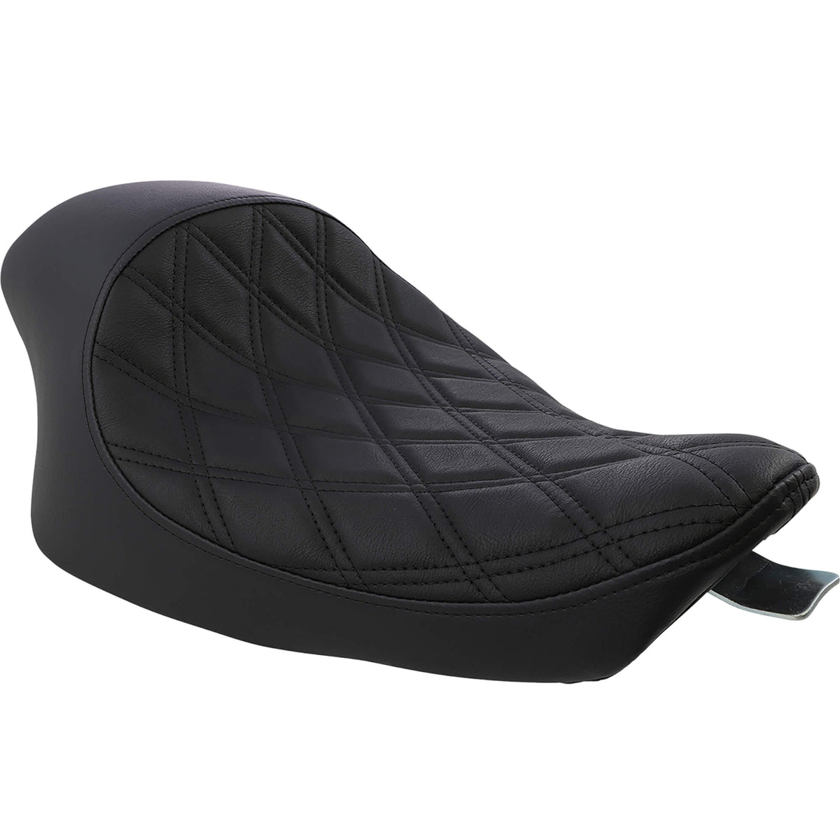 Drag Specialties 3/4 Low Solo Seat - Double Diamond - Black - fits