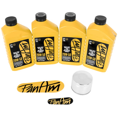PanAm Oils Inc. Evo Sportster Conventional Oil Change Kit with Chrome Filter