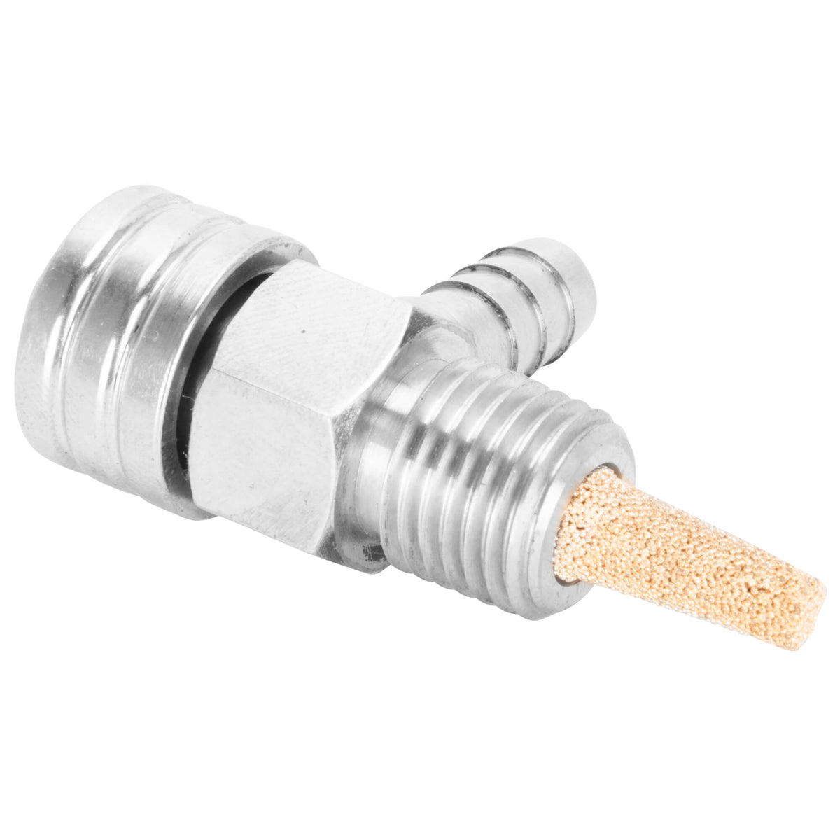 Prism Supply Co. 1/4 inch NPT 90 Degree Petcock - Stainless Steel