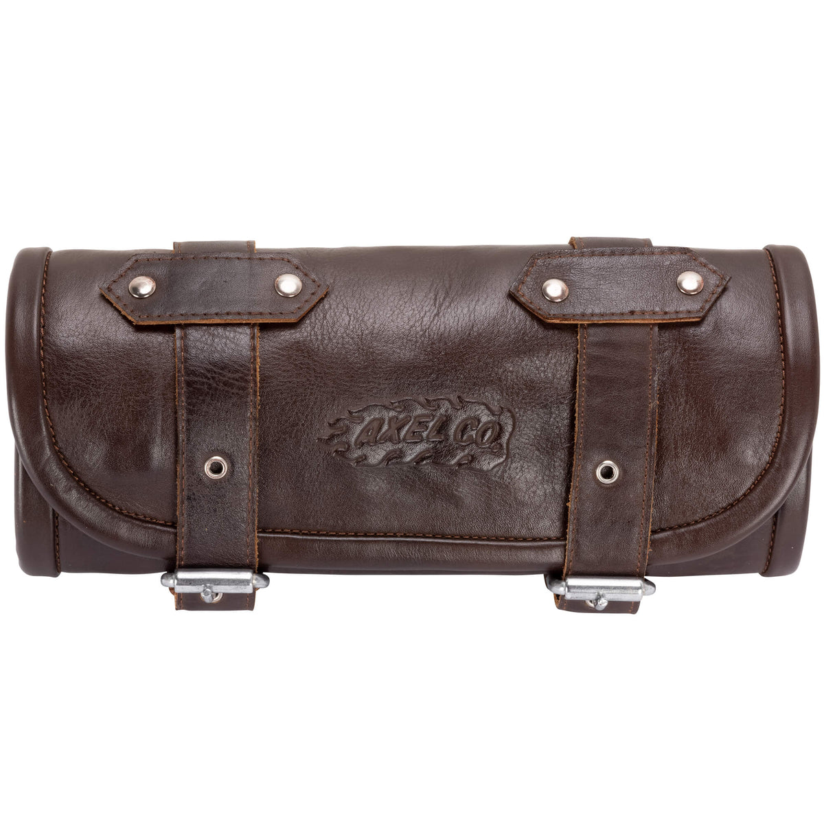 Leather Tool Roll for motorcycle tools in Chocolate Brown – QCUSTOMS