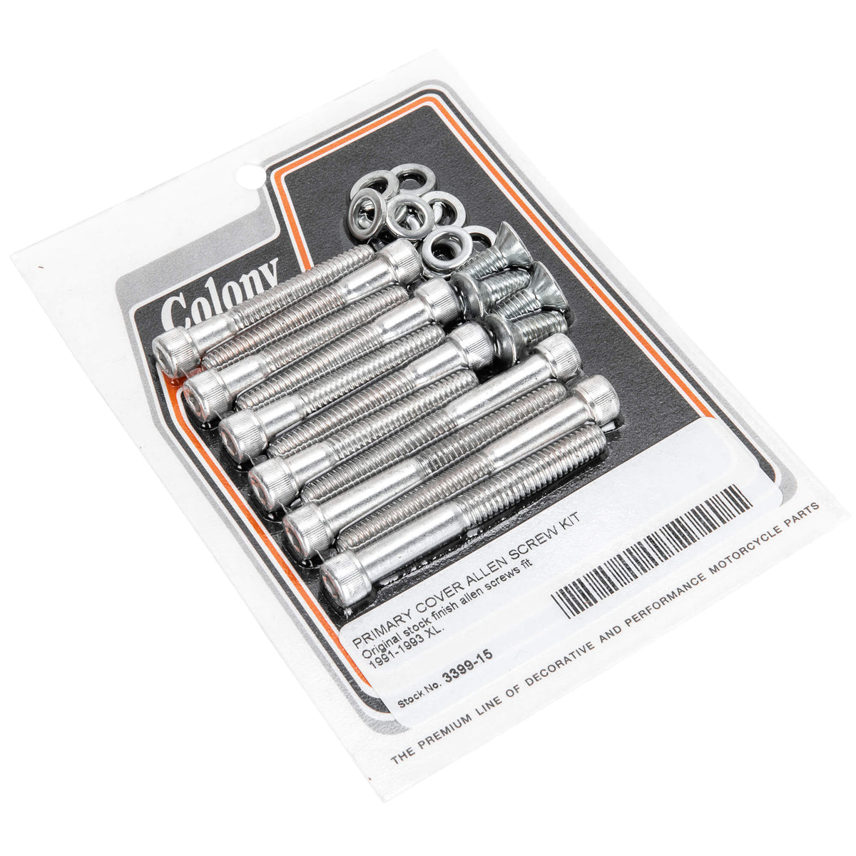 Colony Machine #3399-15 Primary Cover Allen Screw Kit 1991-1993