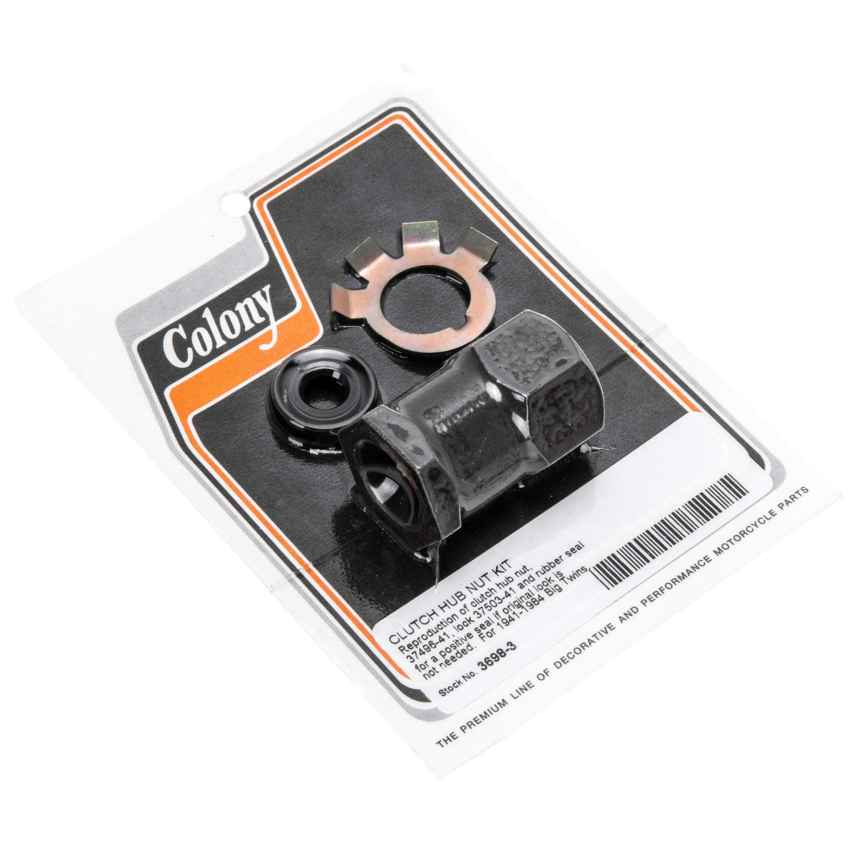 Colony Machine #3698-3 Clutch Hub Nut Kit 1941-1984 Harley