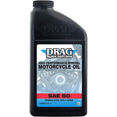 SAE 60 High-Performance Mineral Motorcycle Oil - 1 quart