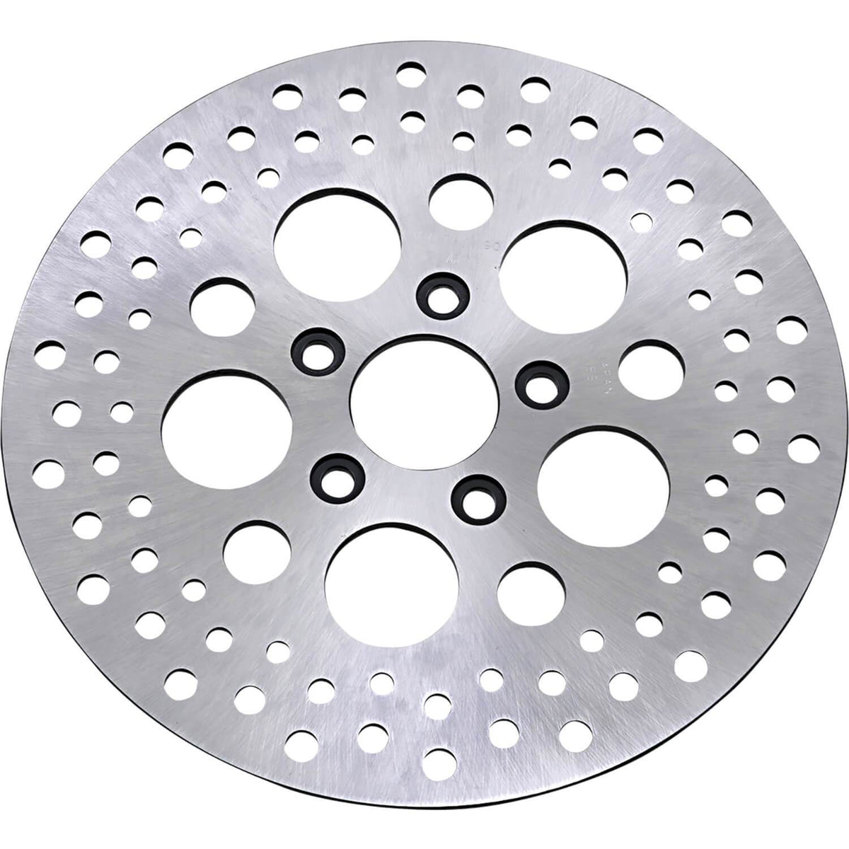 Drilled Stainless Steel Brake Rotor - 11.5 inches - Replaces  Harley-Davidson OEM# 44136-92, 41789-92