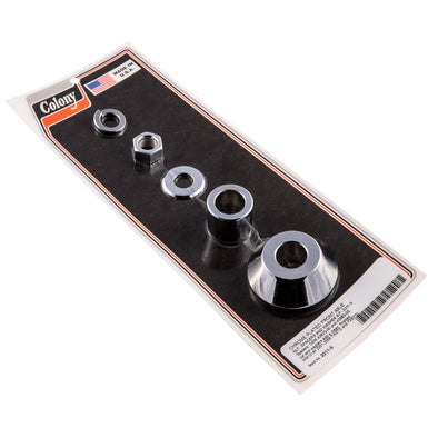 #2211-5 Front Axle Nut Spacers/Washer Kit 2001-2006 Harley-Davidson FXSTD/FXSTDI - Chrome Plated