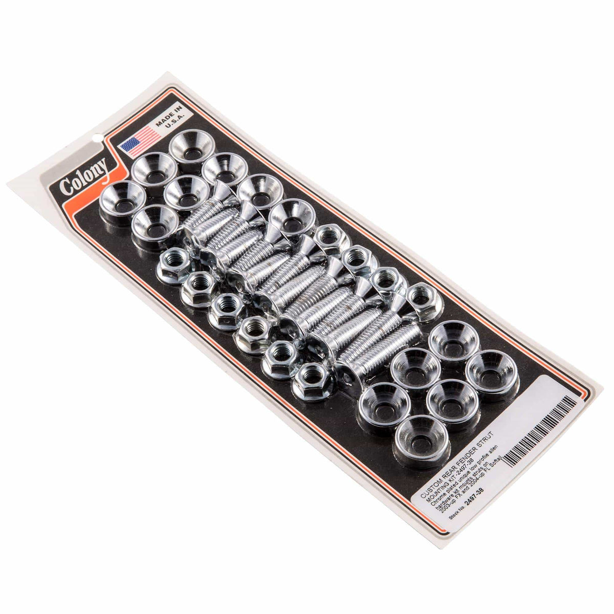 Colony Chrome Shock Mounting Kit For 1984-1999 Harley-Davidson Softail – #2573-4