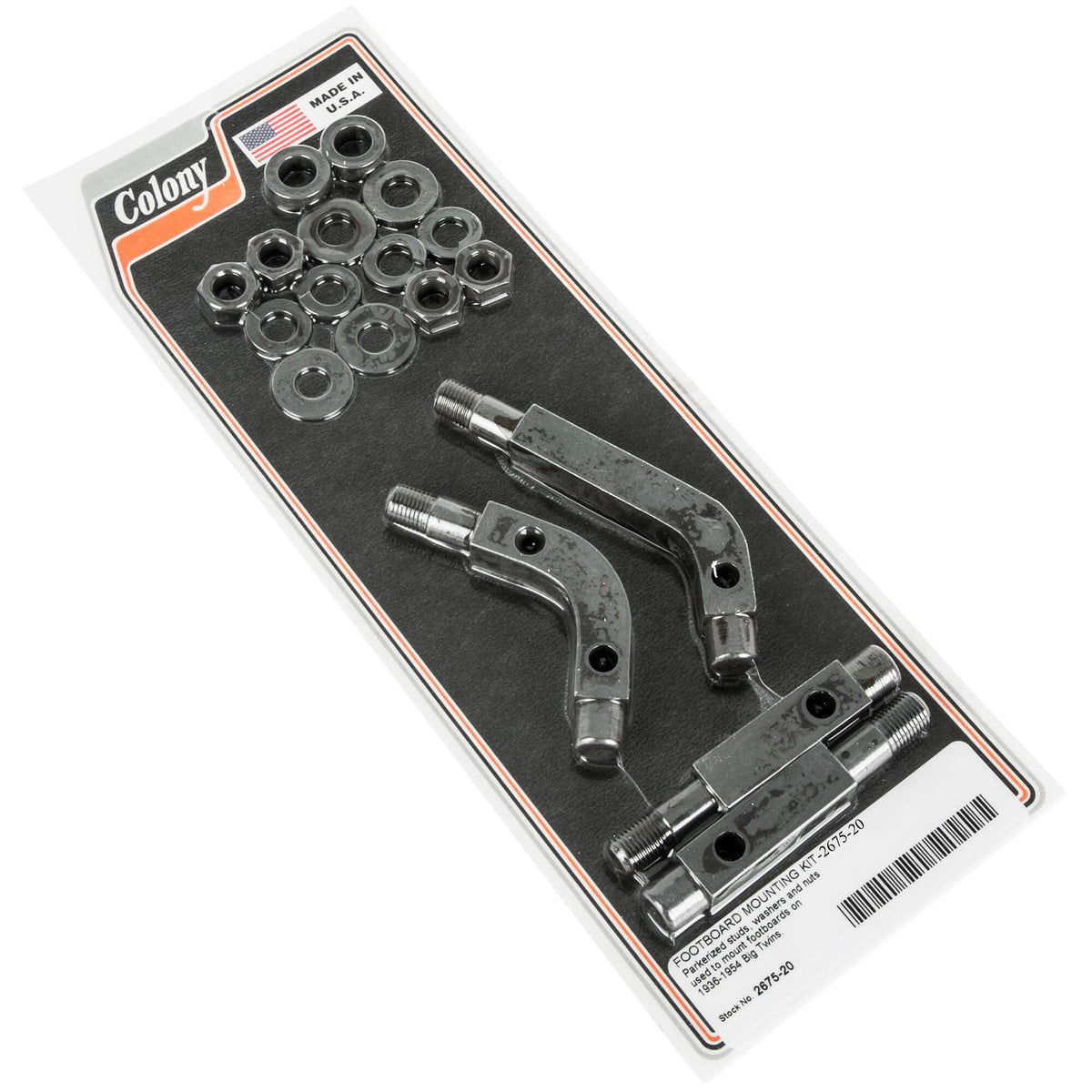 Colony Machine #2675-20 Footboard Mounting Kit 1936-1954 Harley