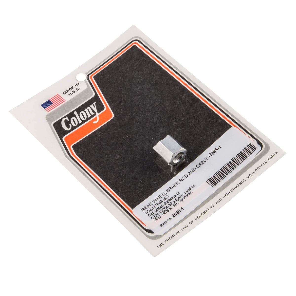 Colony Machine #2685-1 Rear Wheel Brake Rod and Cable Adjusting