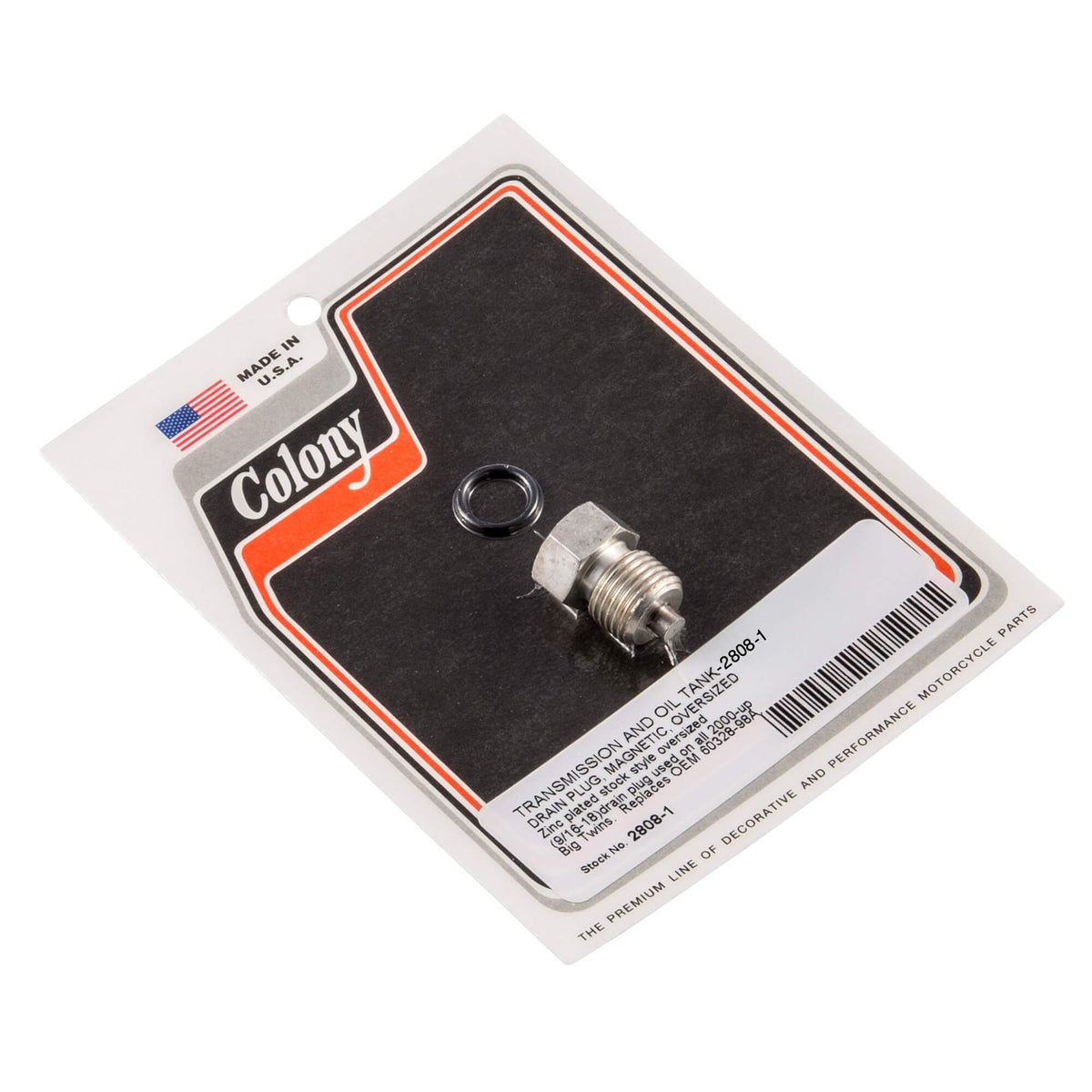 Colony Machine #2808-1 Oversized Transmission and Oil Tank Drain