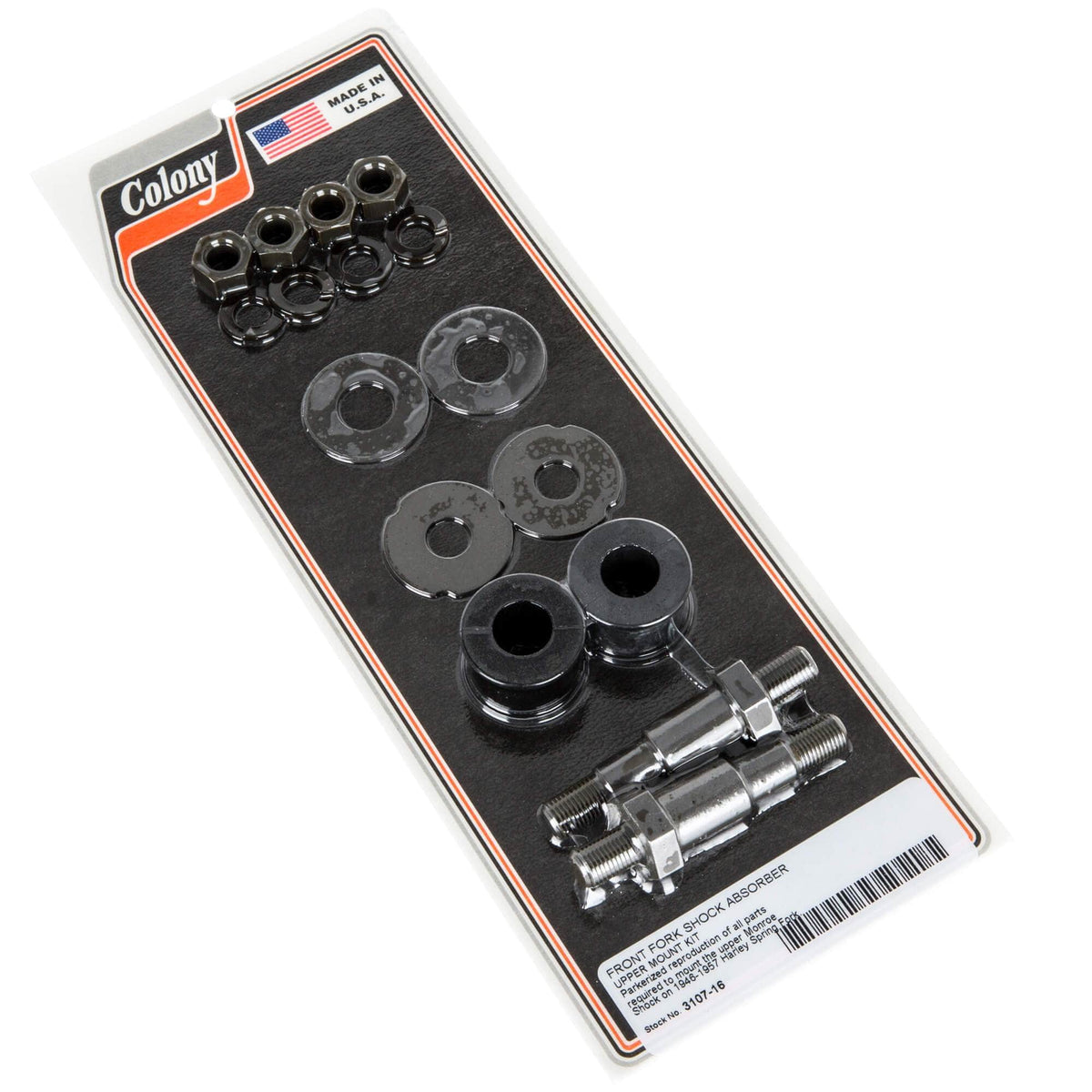 ビンテージハーレー　モンローショック　部品 Colony Machine #3107-16 Front Shock Absorber Upper Mount Kit 1946