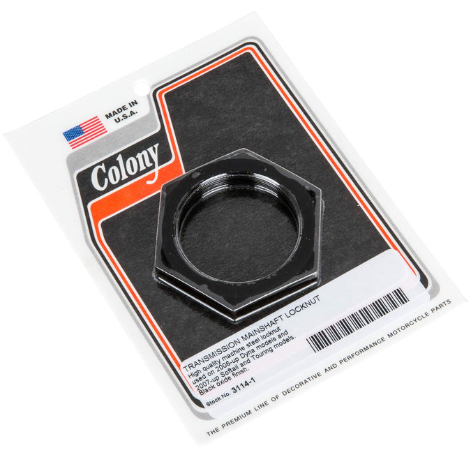 #3114-1 Transmission Mainshaft Locknut 2006-Up Harley-Davidson Dyna 2007-Up Softail/Touring