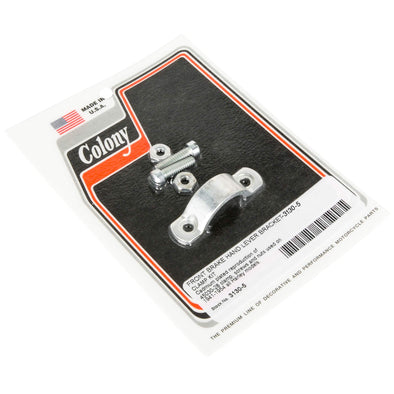 Colony #3130-5 Front Brake Hand Lever Bracket Clamp Kit CAD all Harley 1941-54