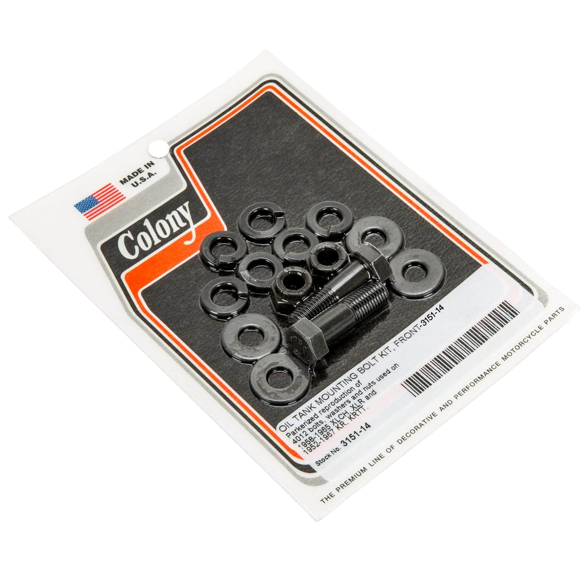 Colony Machine 315114 Oil Tank Mount Kit 19581967 HarleyDavidson