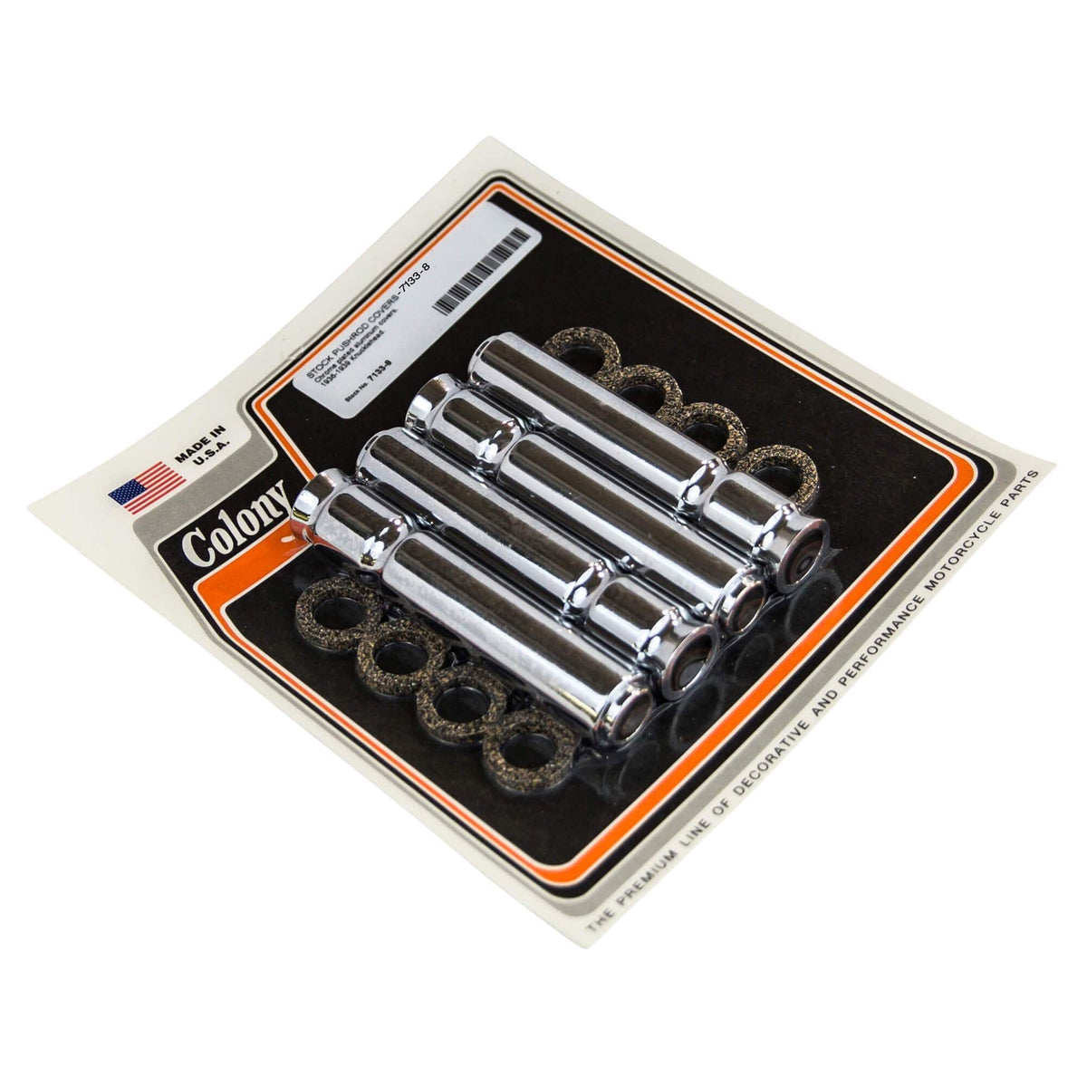 Colony Machine #7133-8 Stock Aluminum Pushrod Covers - 1936-1939