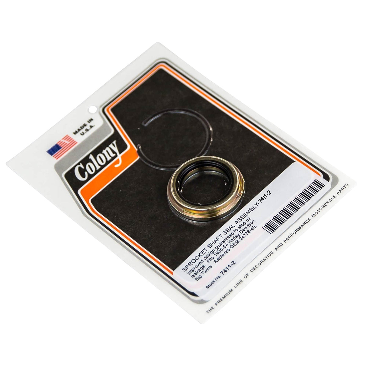 Colony Machine #7411-2 Sprocket Shaft Seal Assembly Replaces 1936