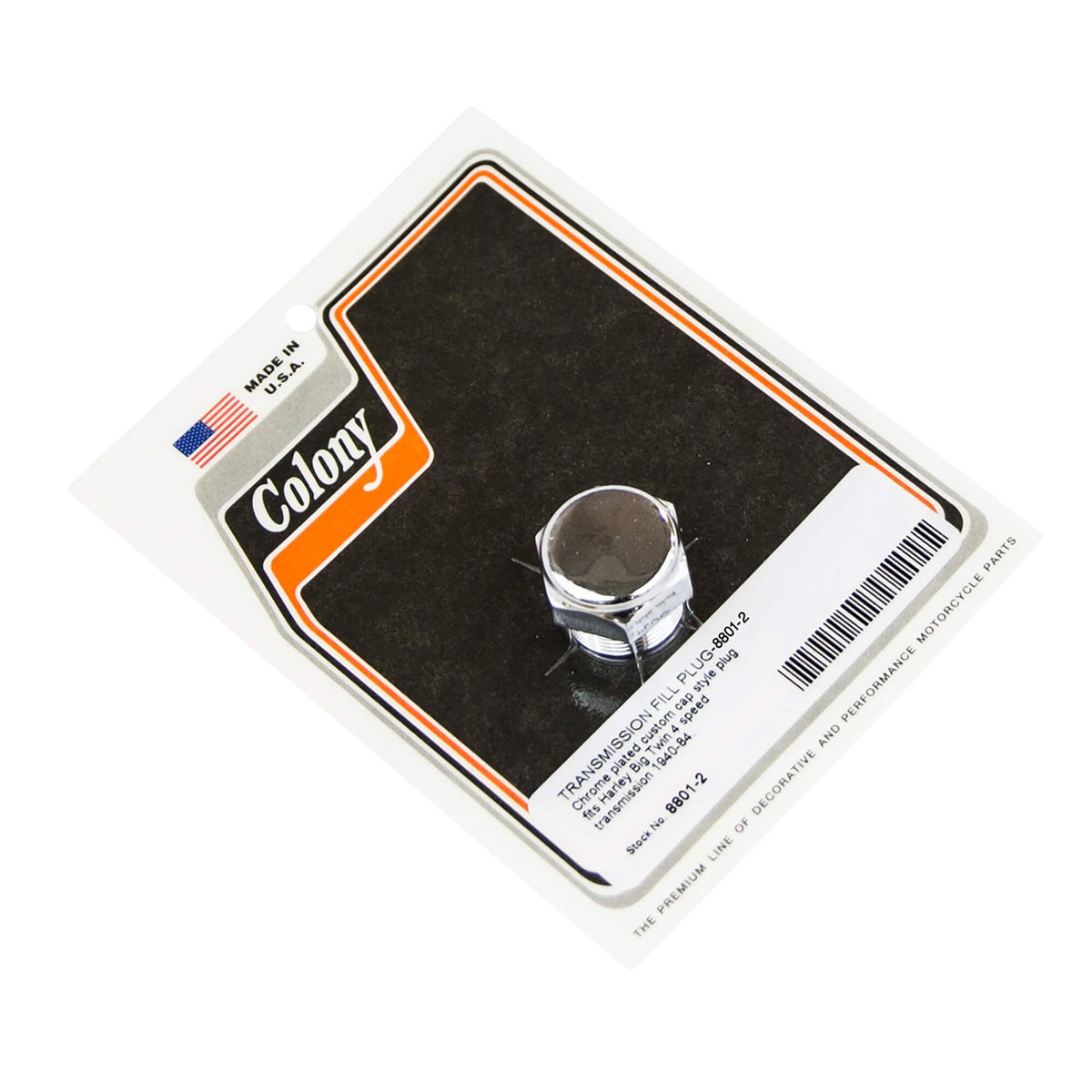 Colony Machine #8801-2 Transmission Fill Plug 1940-1984 Harley
