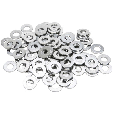 #8MM-F-100 8mm Chrome Plated Flat Washers Bag of 100