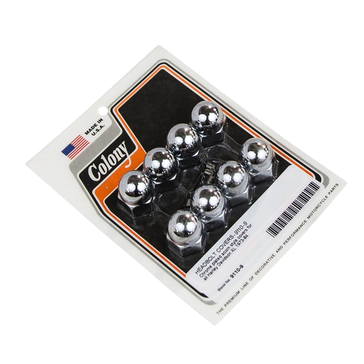 Colony Machine #9110-9 Head Bolt Covers Acorn Head 1973-1984