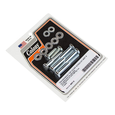 #9657-8 Transmission Top Cover Screw Kit 1979-1985 Harley-Davidson Big Twin - Zinc Plated