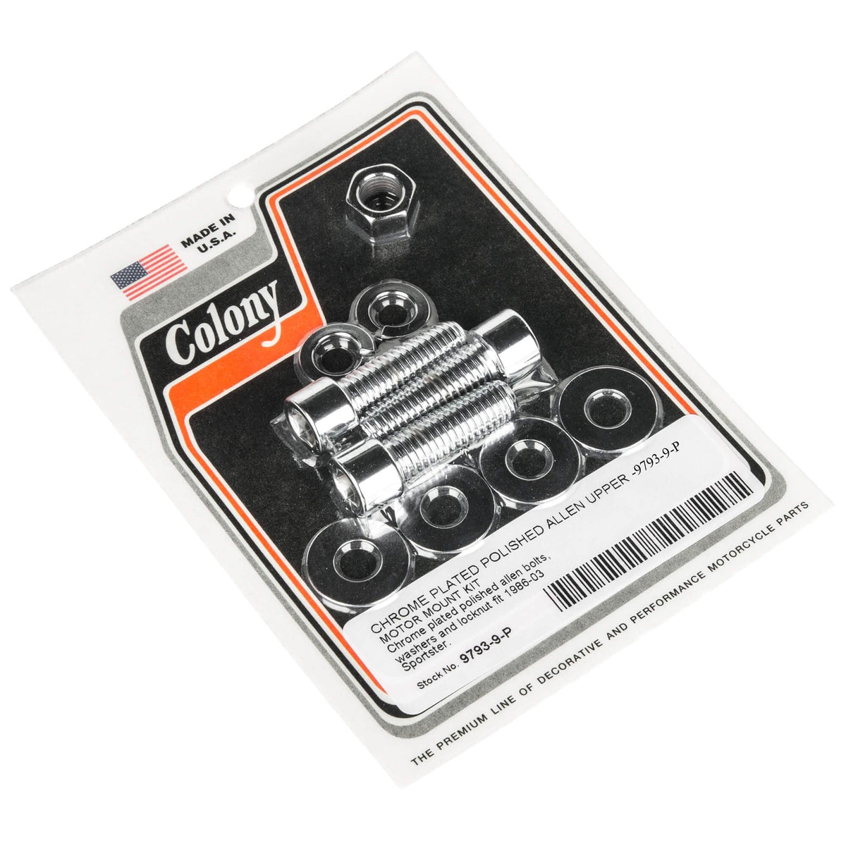 Colony Machine #9793-9-P Upper Motor Mount Smooth Allen Kit 1986