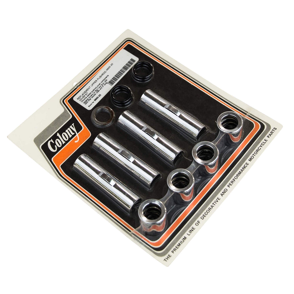 Colony Machine #9865-20 Upper Pushrod Cover Kit Harley-Davidson