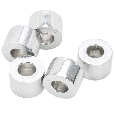 #SPC-003 1/4 ID x 3/8 length Chrome Steel Universal Spacer 5 pack