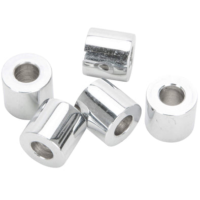 #SPC-004 1/4 ID x 1/2 length Chrome Steel Universal Spacer 5 pack