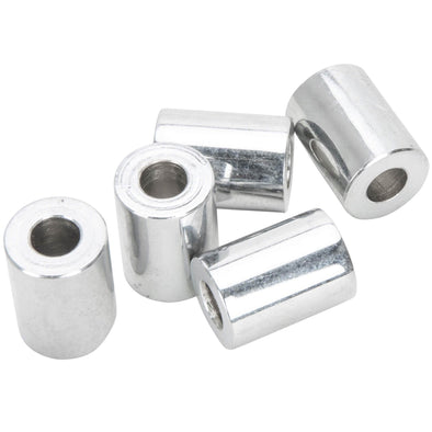 #SPC-005 1/4 ID x 3/4 length Chrome Steel Universal Spacer 5 pack