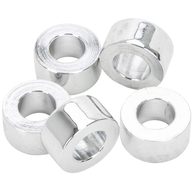 #SPC-023 3/8 ID x 3/8 length Chrome Steel Universal Spacer 5 pack