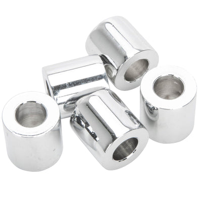 #SPC-025 3/8 ID x 3/4 length Chrome Steel Universal Spacer 5 pack