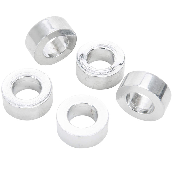 #SPC-029 1/2 ID x 3/8 Length Chrome Plated Steel Universal Spacer - 5 Pack