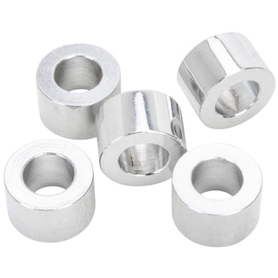 #SPC-036 7/16 ID x 1/2 length Chrome Steel Universal Spacer 5 pack