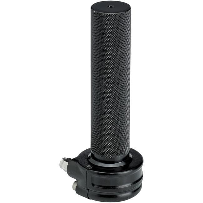 Single Cable Cast Whiskey Throttle - Black - 1 inch
