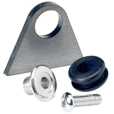 Rubber Mount Triangular Tabs - 1/4 inch thick - Aluminum Washer