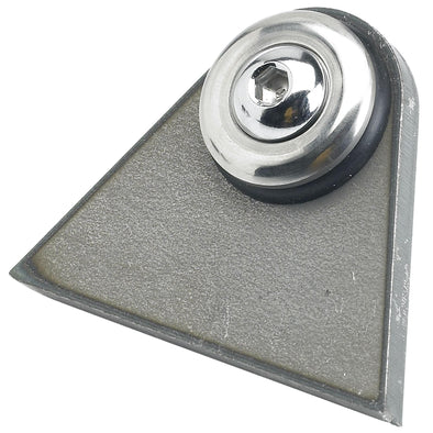 Rubber Mount Triangular Tabs - 1/4 inch thick - Aluminum Washer