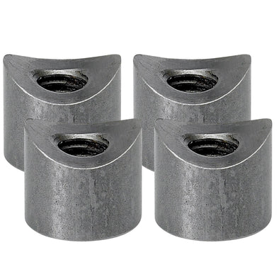 Coped Steel Bungs 1/2 inch long - 3/8-16 thread - 4 pack