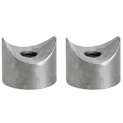 Coped Steel Bungs 1 inch Dia. 1/2 inch long - 5/16-18 thread - 2 pack