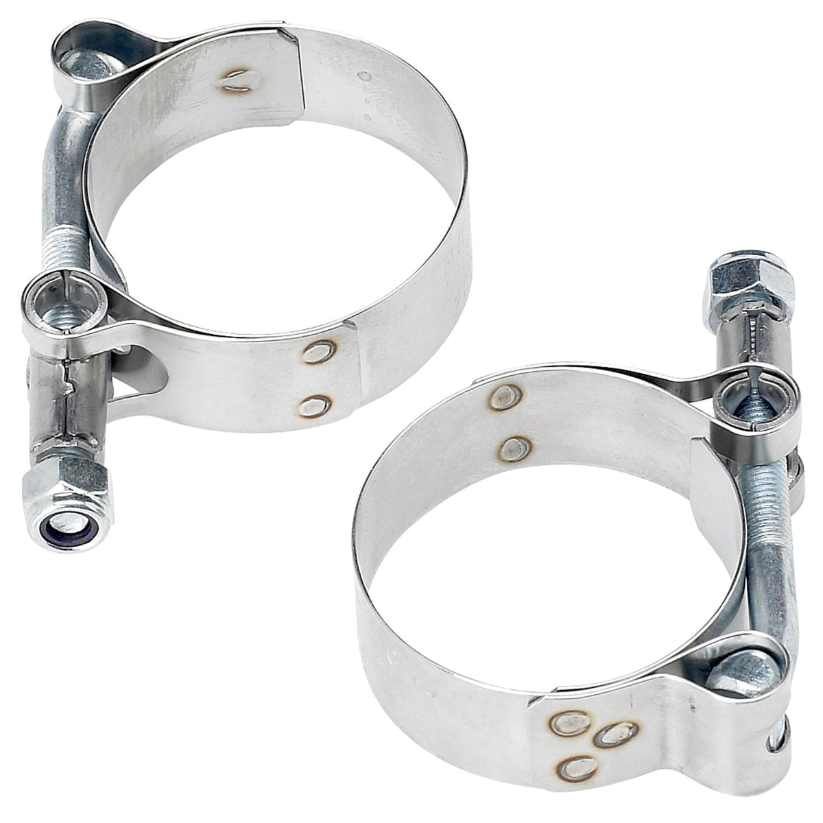 Exhaust Clamps 4 In Confote 5" Stainless Steel T304 Lap Joint Exhaust Band Clamp Step Clamps Fit Catback Muffler 2.5 Exhaust Clamp - Foto 12
