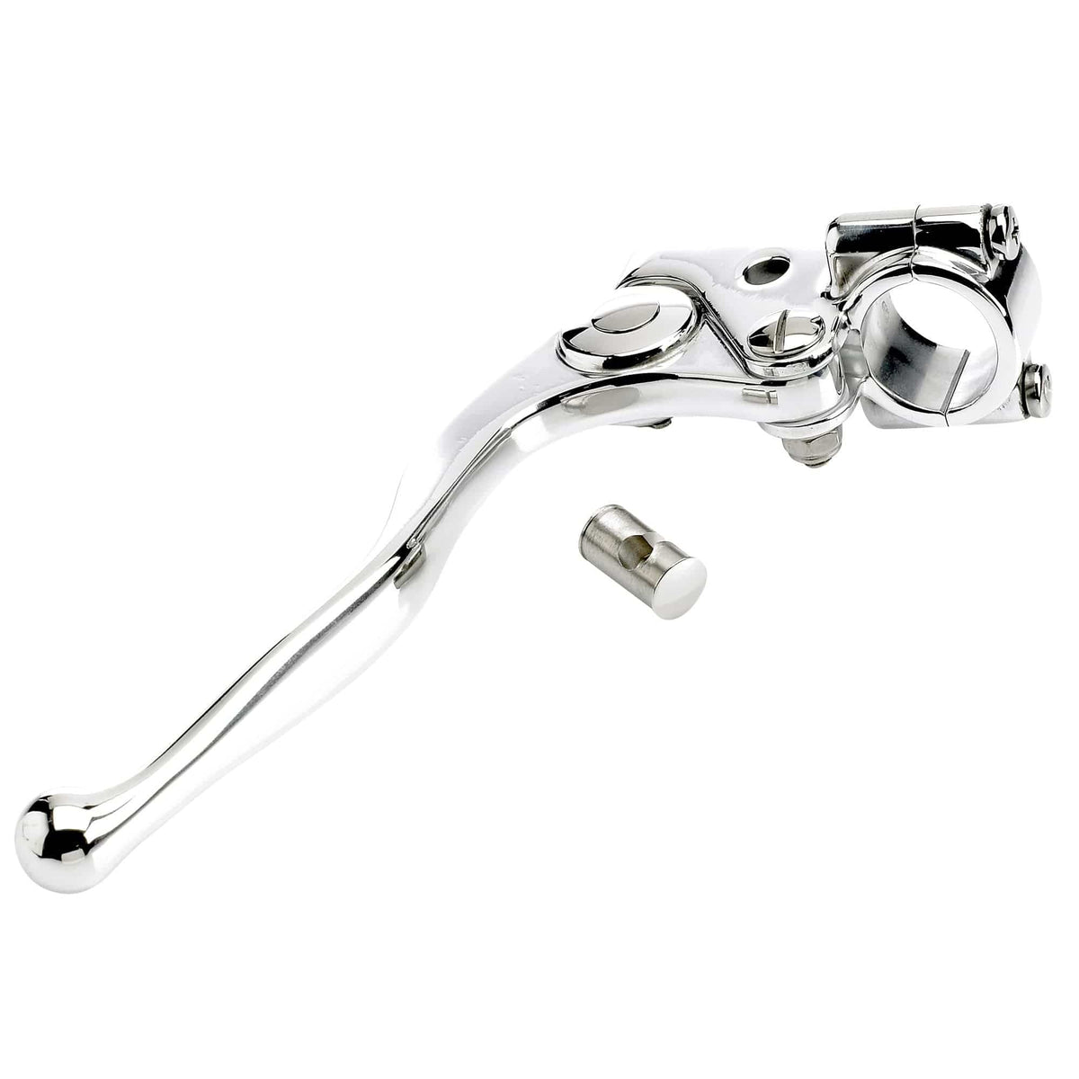 Kustom Tech Classic 1 inch Clutch Lever Polished Aluminum Lowbrow Customs