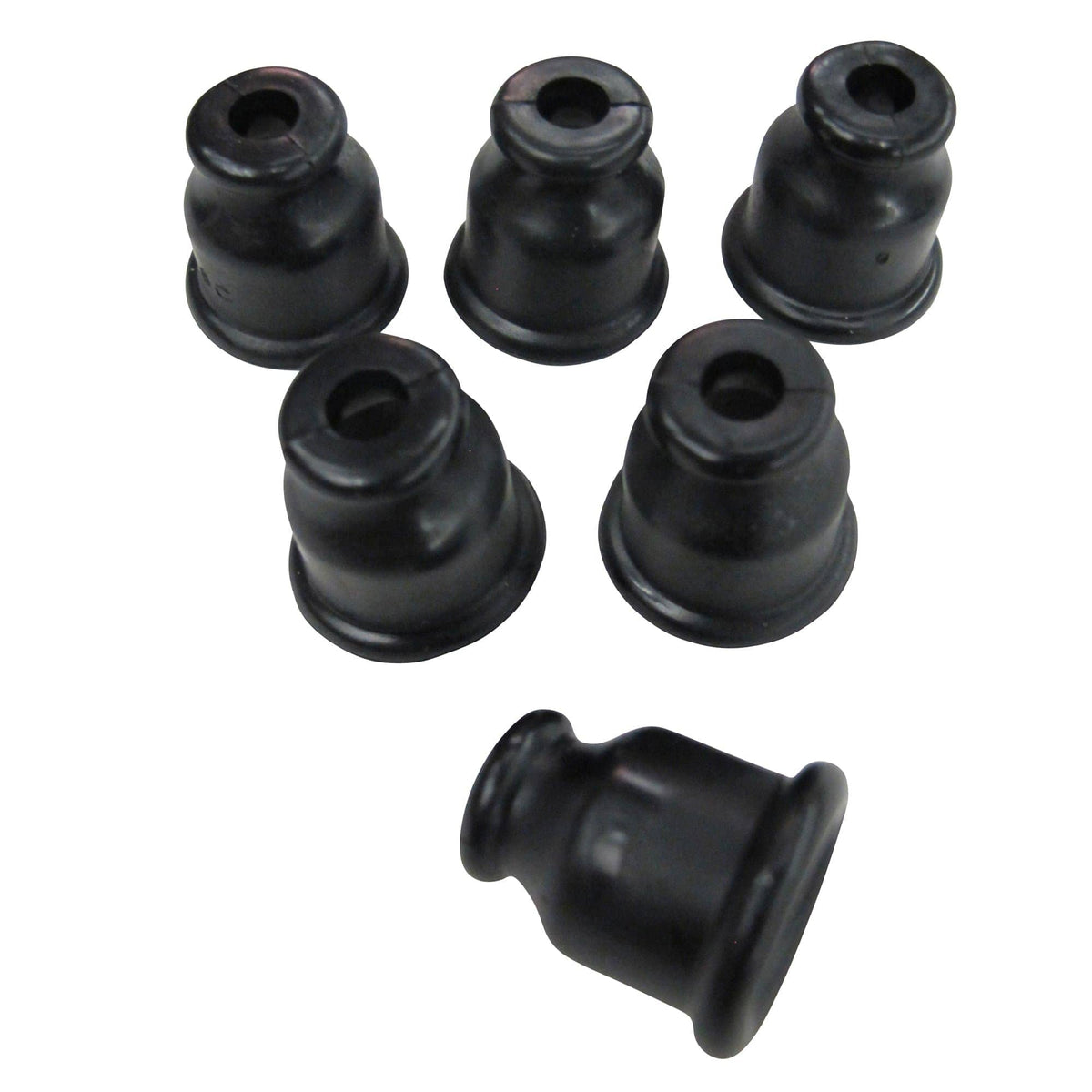 Cycle Standard Magneto or Coil Rubber Boots - Set of 6 - For 7mm