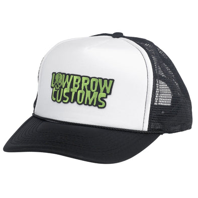 Trucker Hat with Embroidered Lowbrow Customs Logo Patch