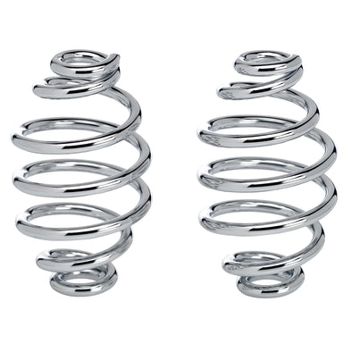 Solo Seat Springs - Barrel Style - 4 inch Chrome