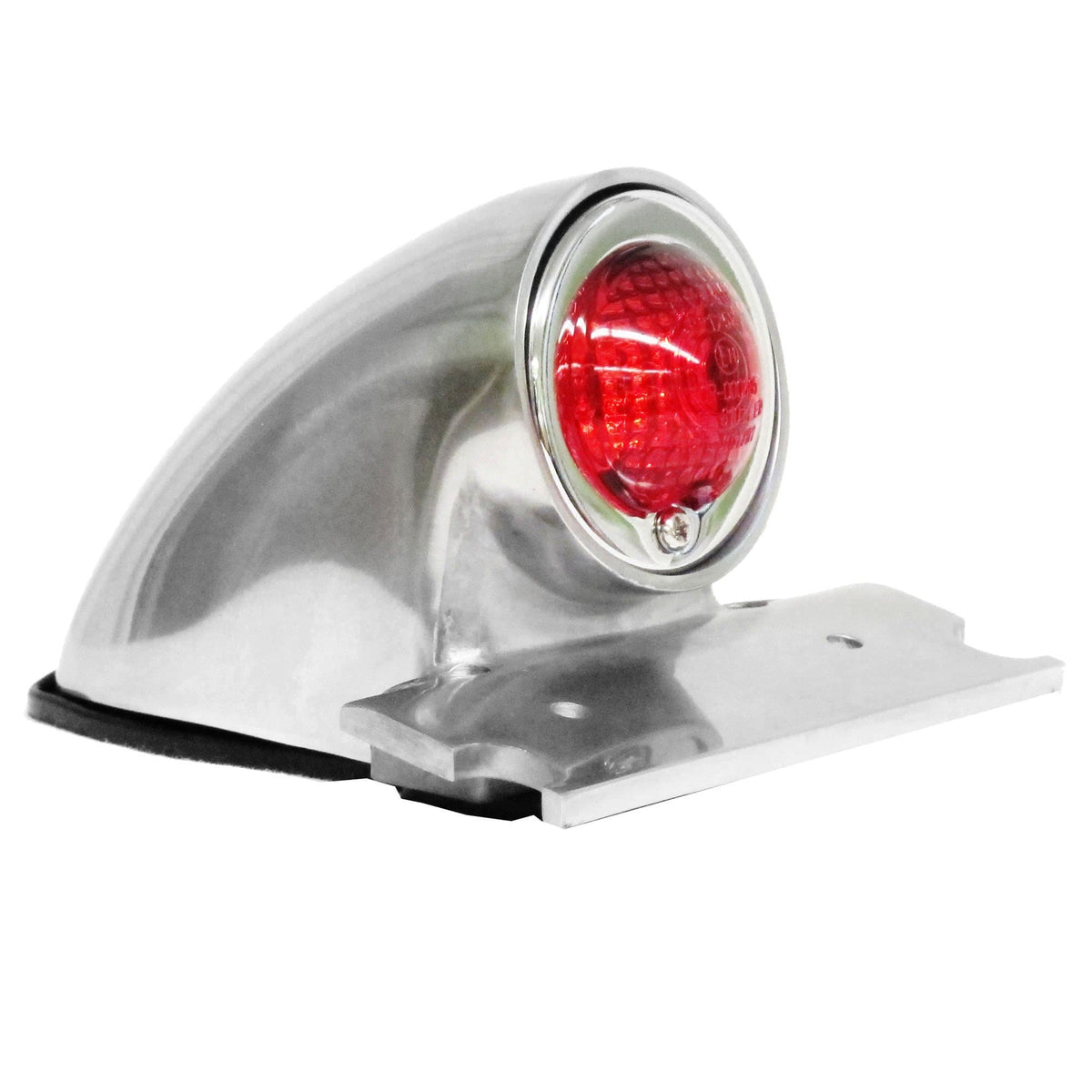 SPARTO バイク用赤いライト 破損あり Cycle Standard Sparto Polished Aluminum Tail Light - 12v – Lowbrow