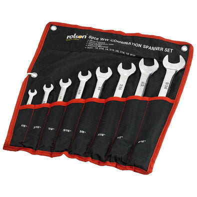 Whitworth 8 pc Combination Wrench Tool Set by Rolson