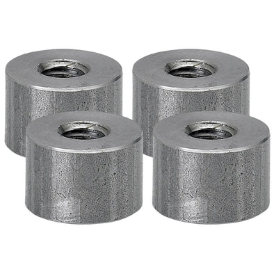 Threaded Steel Bungs 1/2 inch long - 5/16-18 thread - 4 pack