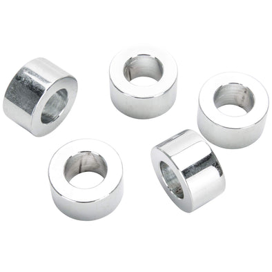 #SPC-030 1/2 ID x 1/2 length Chrome Steel Universal Spacer 5 pack