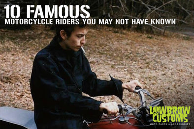 Bob Dylan - 10 Famous Motorcycle Riders you may not have known - Lowbrow Customs