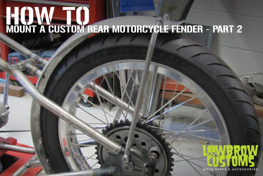 How To Mount a Custom Rear Motorcycle rear Fender - part 2