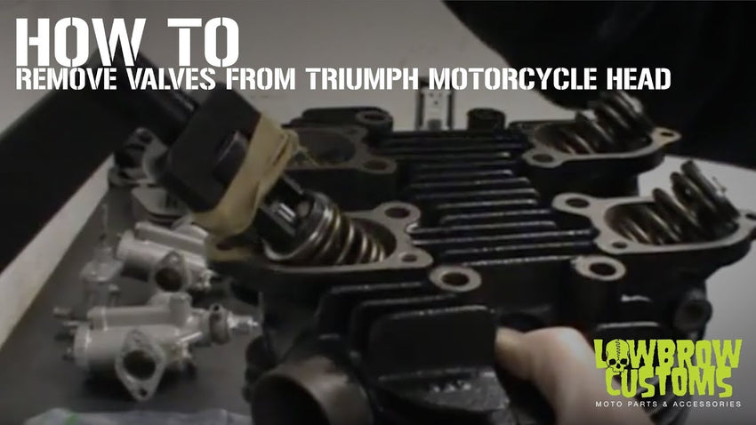 VIDEO: How to Remove Valves From A Triumph Motorcycle Head