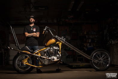 Lowbrow Spotlight: Meet John Morehead and His 1977 Harley-Davidson XLT Ironhead Sportster Chopper